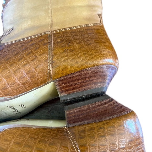 1980s Vintage 9 West leather studded Cowgirl boots. Size 6.5 - Picture 9 of 10